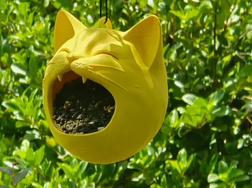 Cat Bird Feeder | Hanging Outdoor Bird Feeder