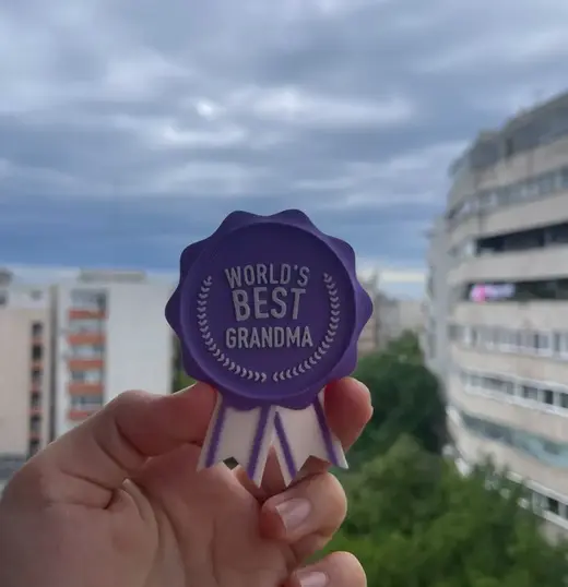 World's Best Grandma Medal Award