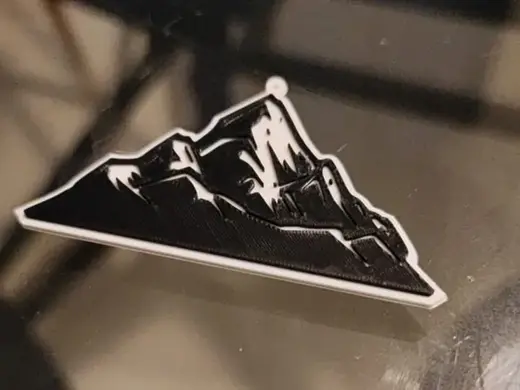 Mountain Keychain