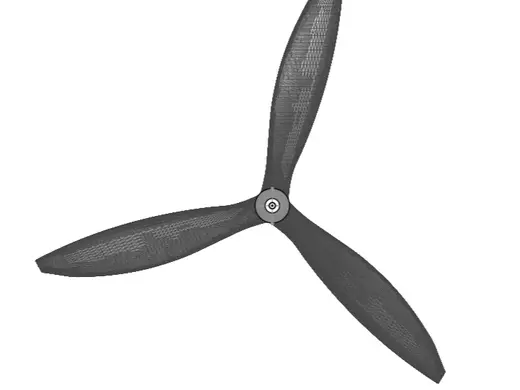 Triple propeller 185mm (7.28inch)