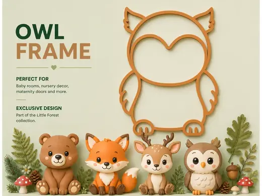 Wall art : owl frame