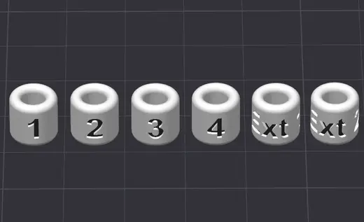 AMS PTFE Number Beads