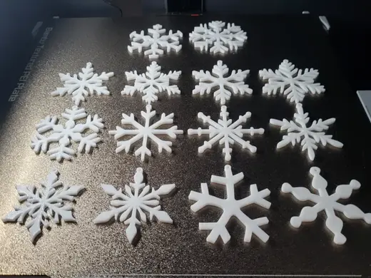 Snowflakes for christmas tree decoration