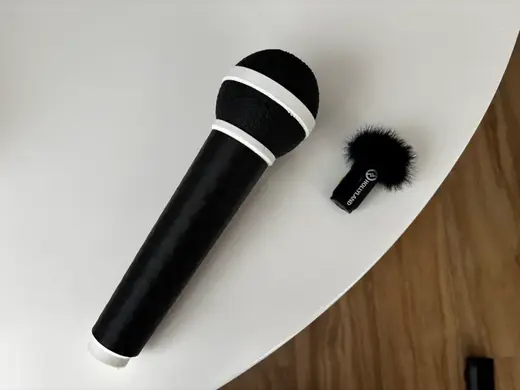 Wireless Lavalier Mic Handheld Adapter