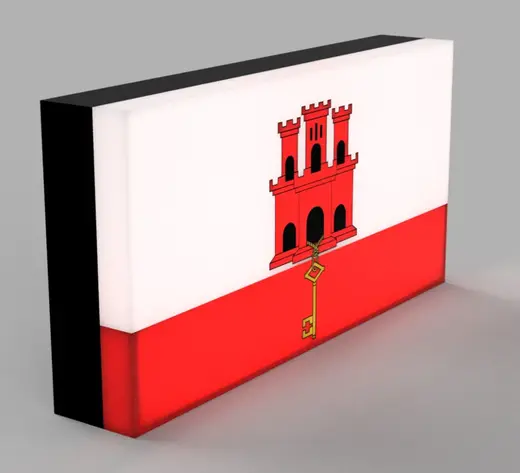World Flags - Gibraltar LED Lamp