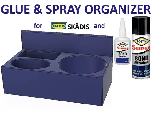 Glue & Spray BOSTIK Holder for IKEA SKÅDIS Panels