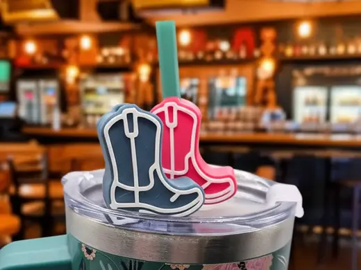 Cowboy Boot Straw Topper/Charm (5 Sizes!)