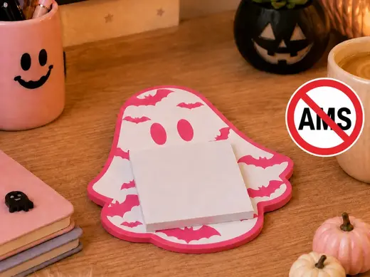 Spooky Cute Ghost Sticky Note Holder
