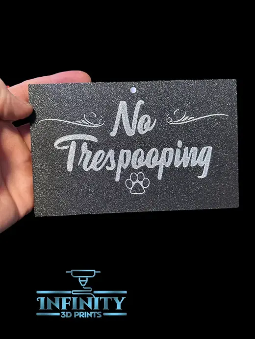 NO TRESPOOPING SIGN FOR YARD
