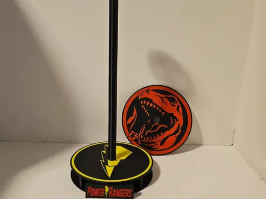 Power Rangers Helmet Stand w/changeable face plate
