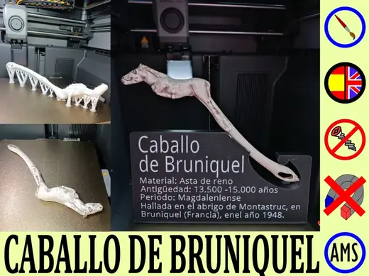 Caballo saltando de la cueva de Bruniquel