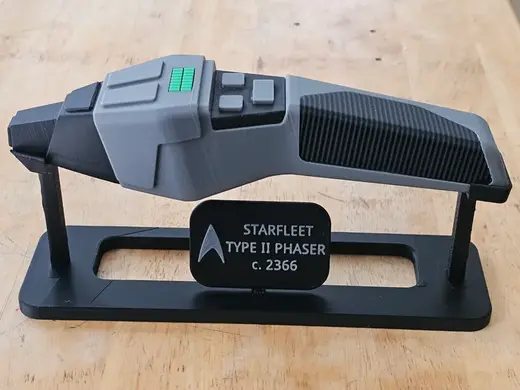 Star Trek TNG Type II Phaser Alt Stand Plate