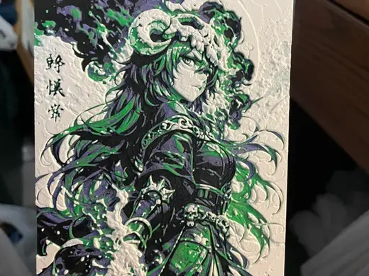 Sorcerer Woman with Bone Helmet Hueforge