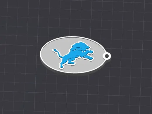 Detroit Lions Keychain