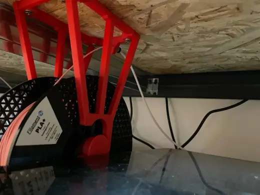 Filament spool holder with PTFE for 75 mm spool