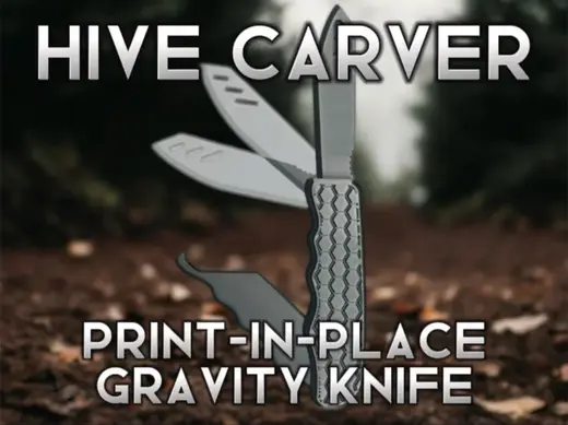 Hive Carver - Print in Place Gravity Knife