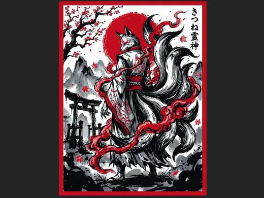 Japanese Kitsune Priest
