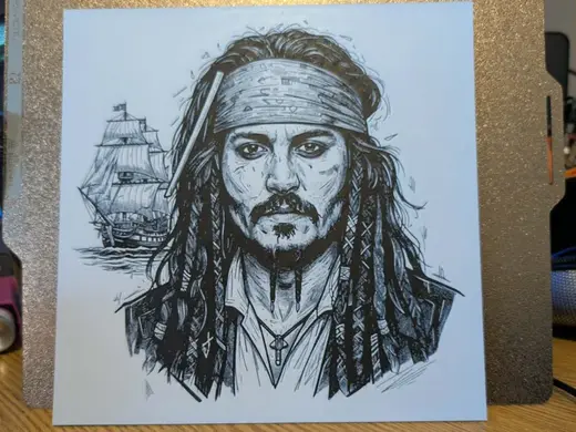 Jack Sparrow - Jonny Depp - Hueforge