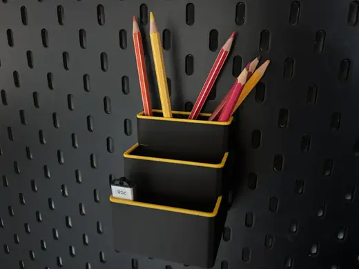 IKEA SKÅDIS Kleinteilehalter | 3-stufig | Akzent