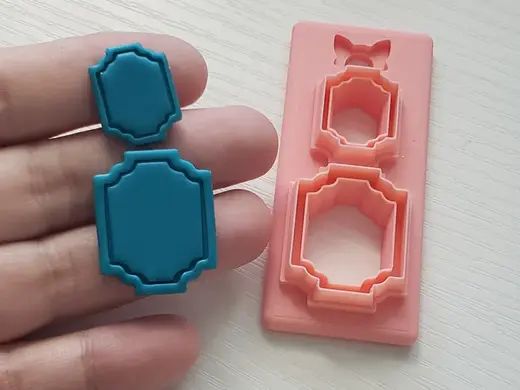 "Ella" Modern/Abstract Polymer Clay Earring Cutter