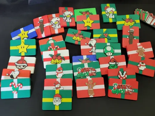 Reusable Latching Gift Card Box (Christmas)