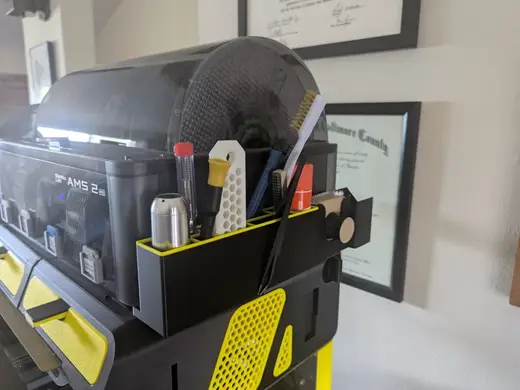 AMS 2 Pro Side Mount Organize Box for AMS Riser V2