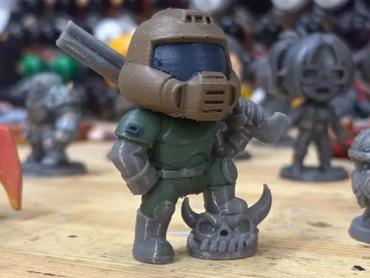 Doom Slayer Chibi Figure – Mini Doomguy STL