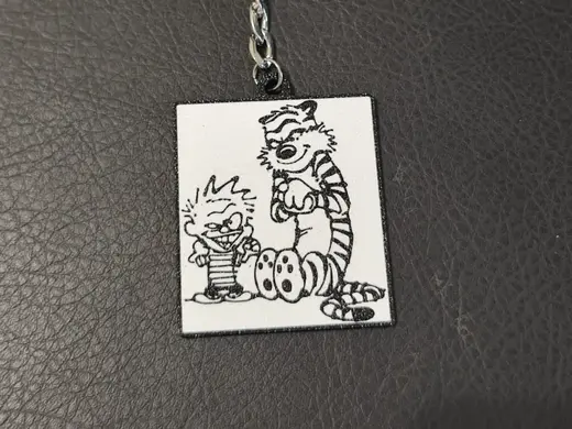Keychain - Calvin and Hobbes - Mad Faces