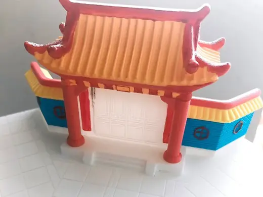 四合院门前街道