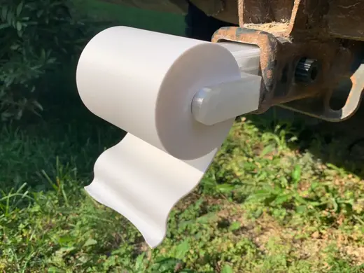 Fake Toilet Paper - Hitch Receiver Version