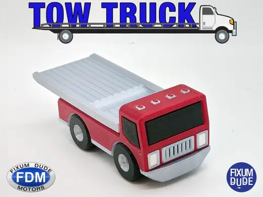 Fixum Dude Motors PiP Flatbed Tow Truck