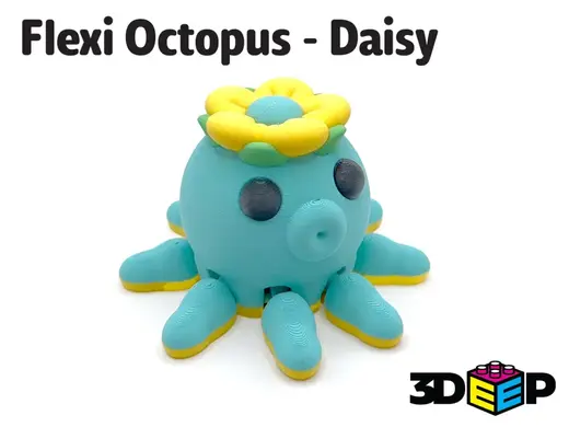 Flexi Kawaii Octopus - Daisy - No Support