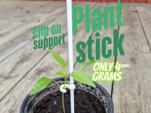 Plant Support Stick with Click-On Plant holder