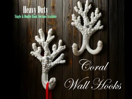 HANGER/HOOK - Coral Reef Wall Hook (Heavy Duty)