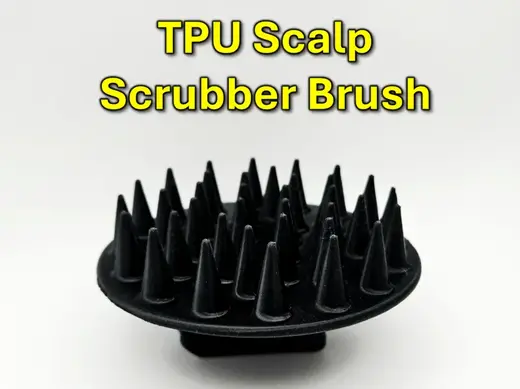 TPU Scalp Scrubber Brush