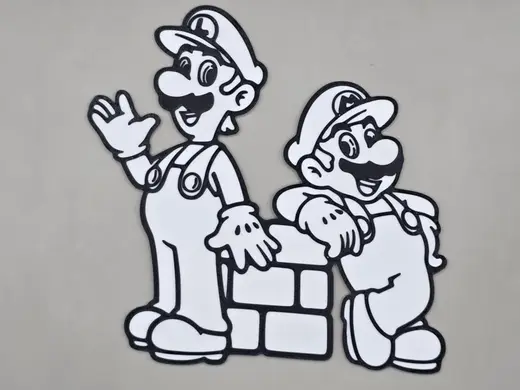 Mario Luigi Brick Wall Coloring Friends
