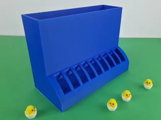 Quail chick feeder - The Crumb Hub 1.0!