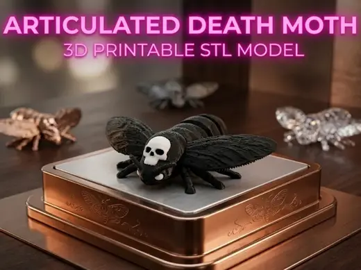 Articulated Death Moth Fidget Toy