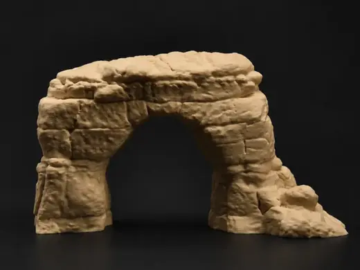 Desert Stone Arch - DND Miniature Terrain