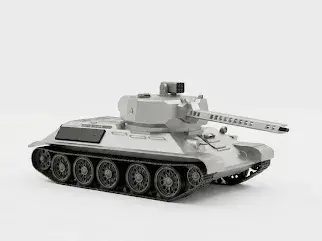 T-34 Cyber Tank - With Modular Side Turrents