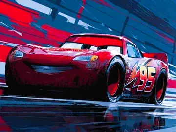 Cars Lightning McQueen Wall Art