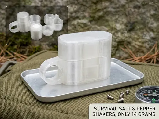 Survival Salt and pepper shakers - 14 grams