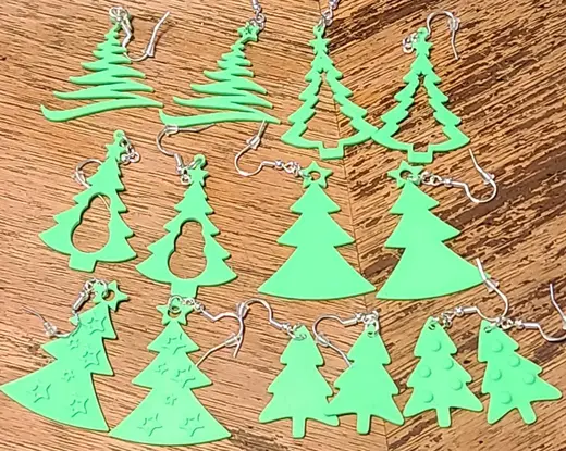 7 Christmas Tree Earings
