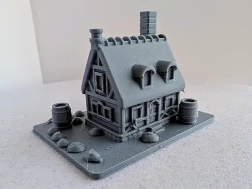 Medieval Village House miniature 018