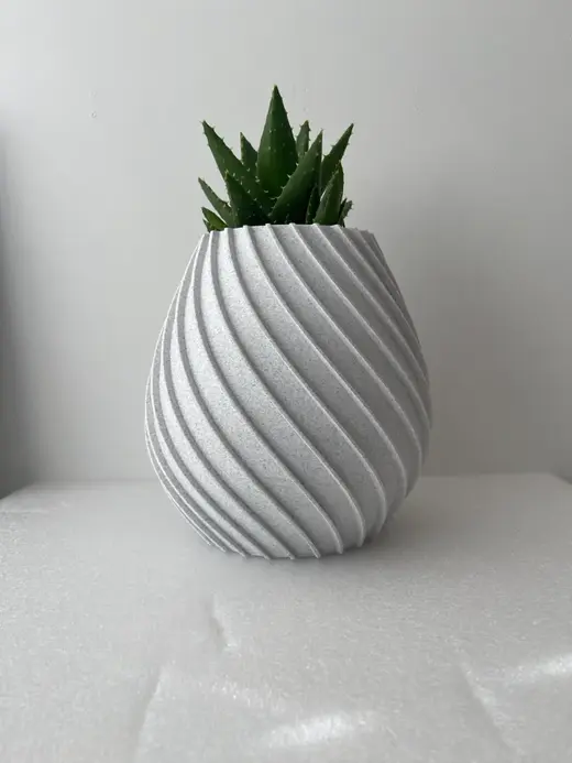 Wide Spiral Vase
