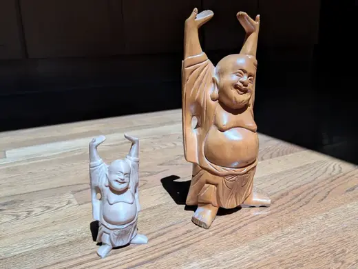 Stretching Buddha 3D Scan