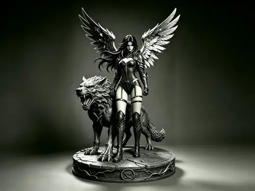 羽翼女武神 & 啸月巨狼