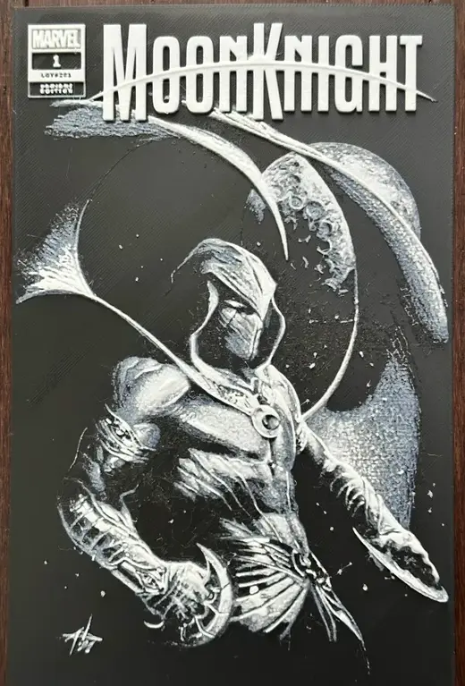 Moon Knight Comic Book Cover - Hueforge