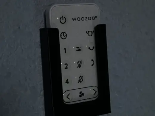Woozoo fan remote wall mount