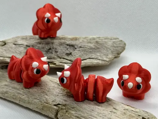 Mini Fidget Triceratops Dinosaur